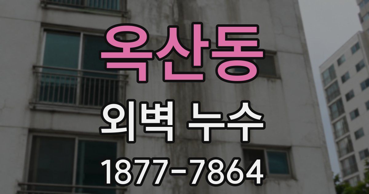 옥산동 외벽 누수