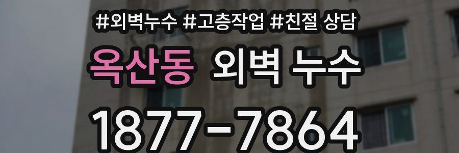 옥산동 외벽 누수