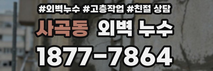 사곡동 외벽 누수