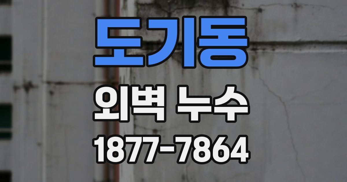 도기동 외벽 누수