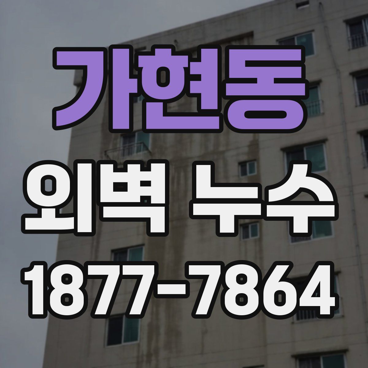 가현동 외벽 누수