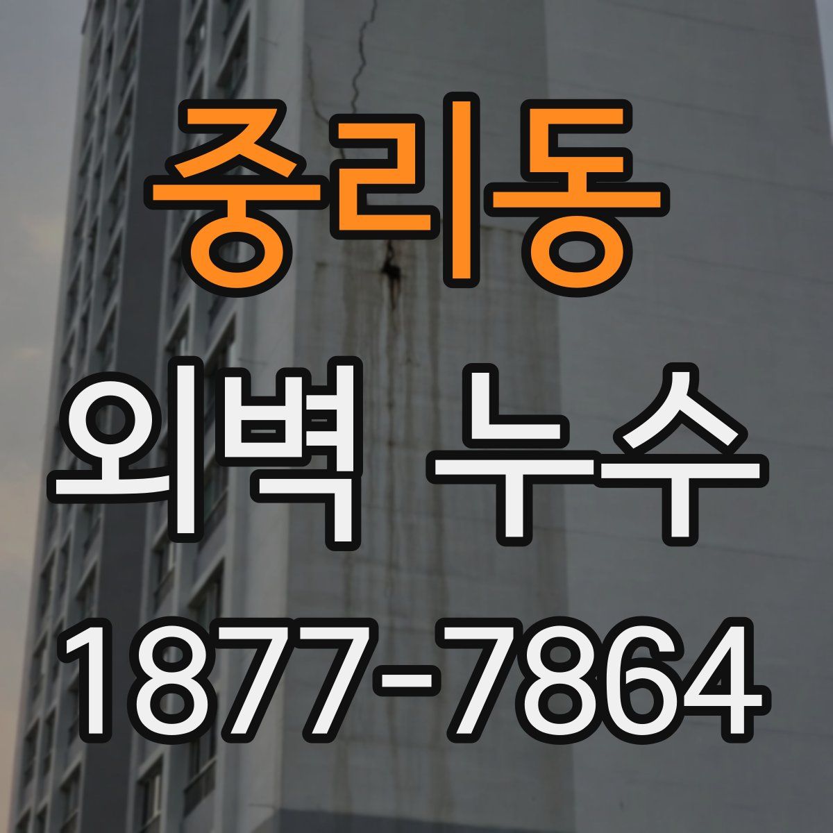 중리동 외벽 누수