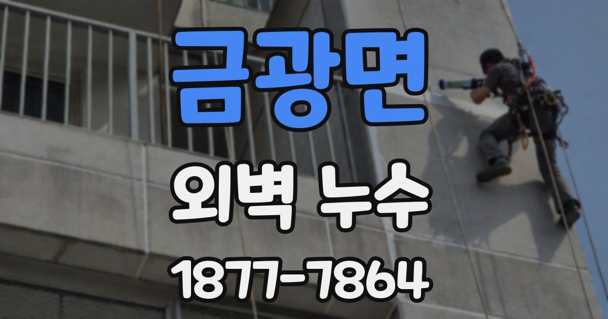 금광면 외벽 누수