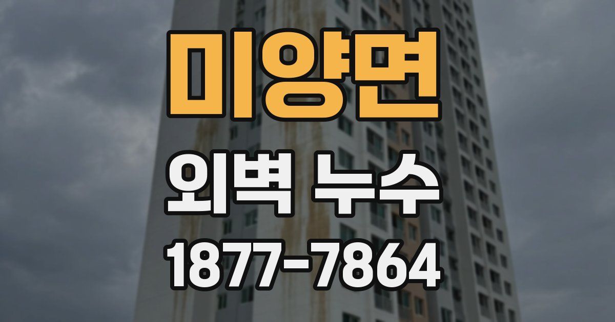 미양면 외벽 누수