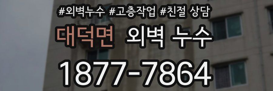 대덕면 외벽 누수