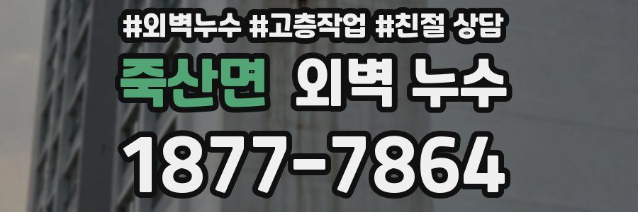 죽산면 외벽 누수