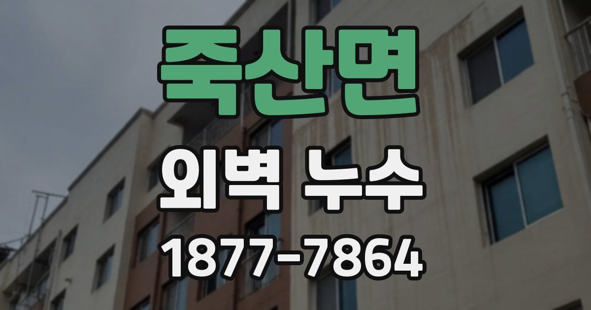 죽산면 외벽 누수