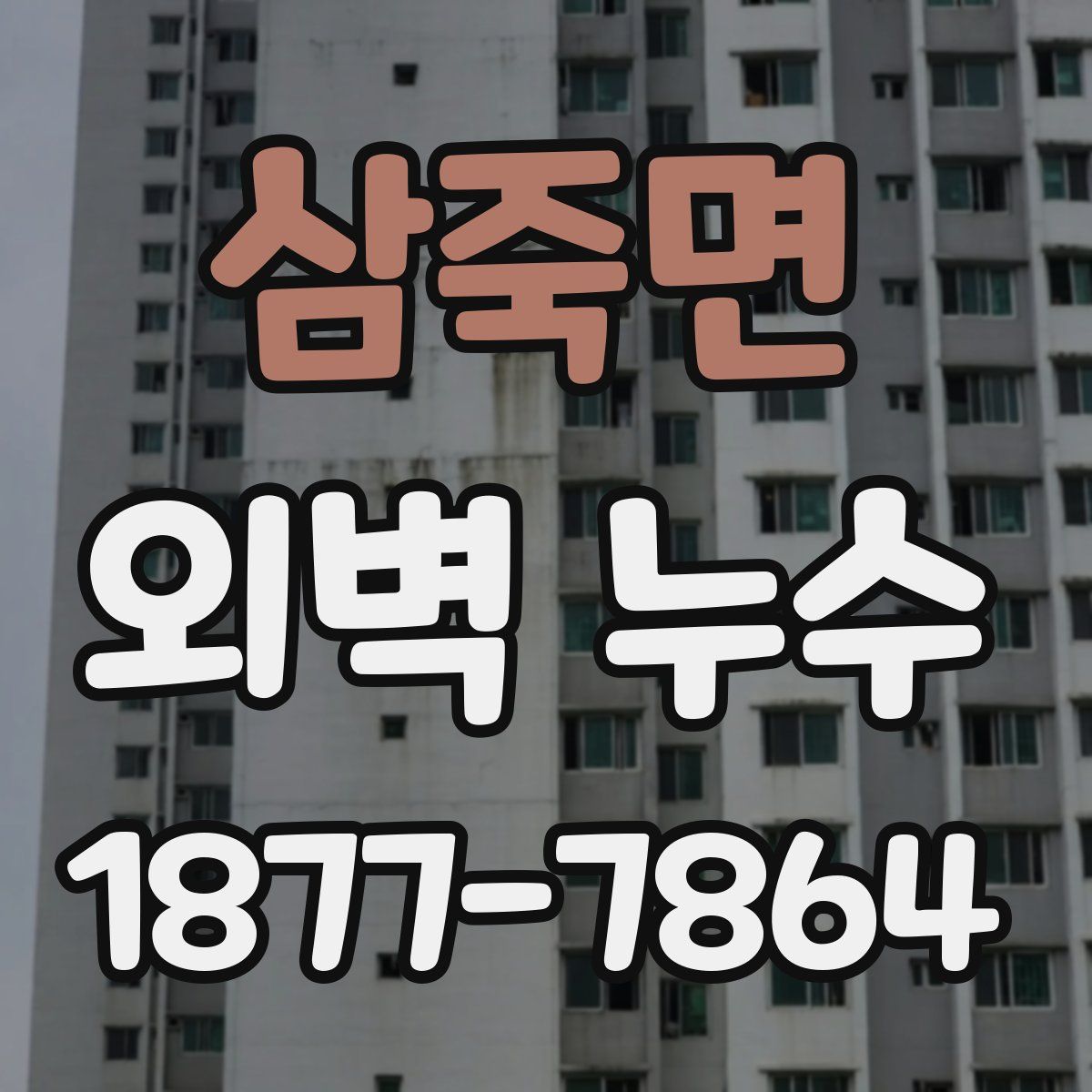 삼죽면 외벽 누수