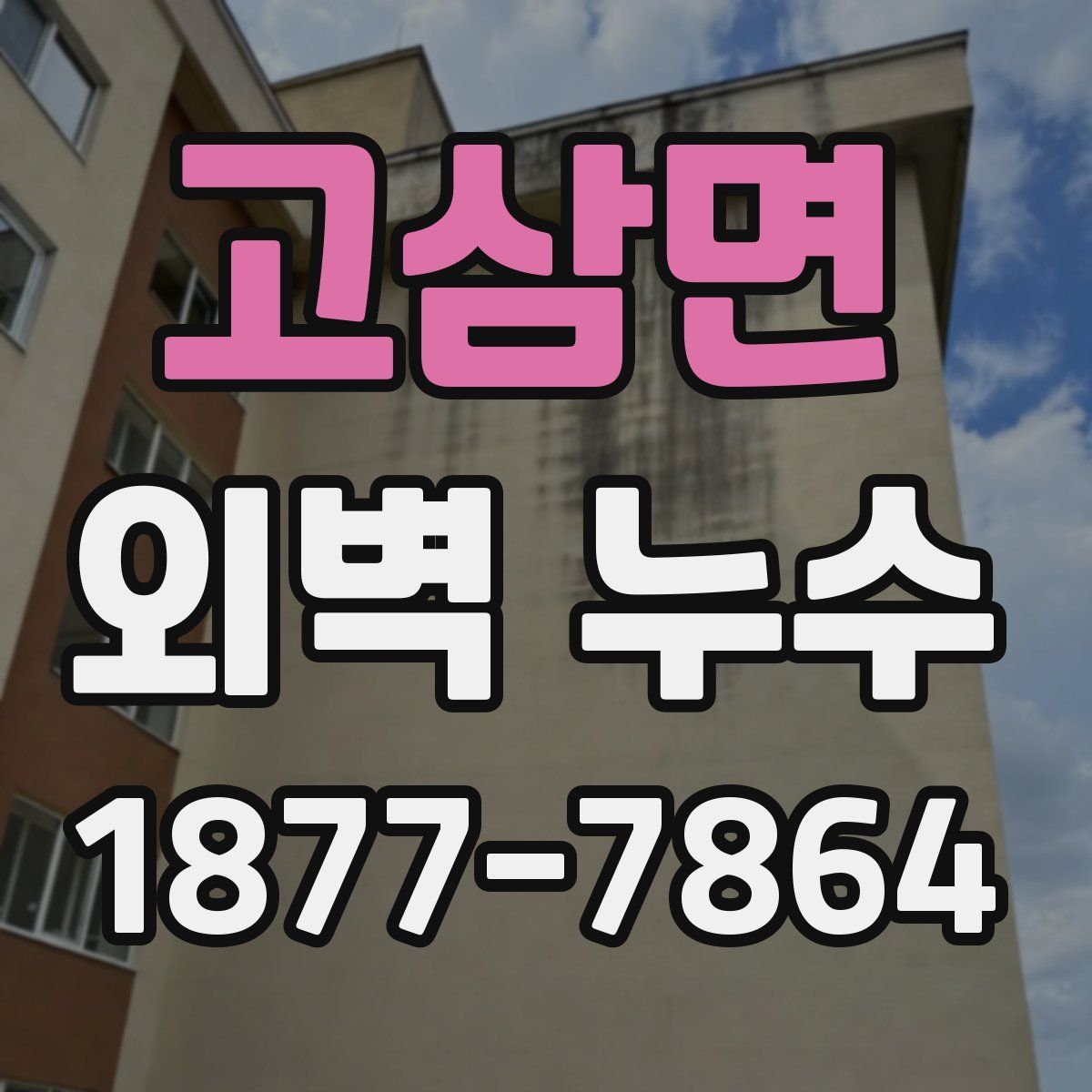 고삼면 외벽 누수
