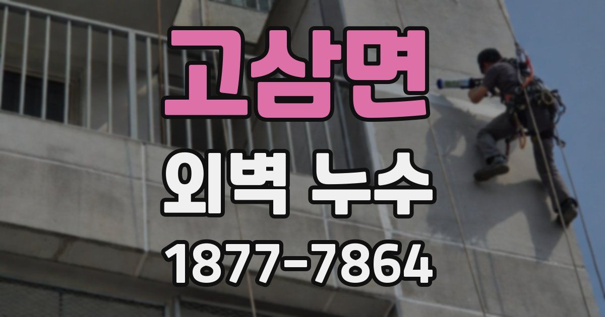 고삼면 외벽 누수