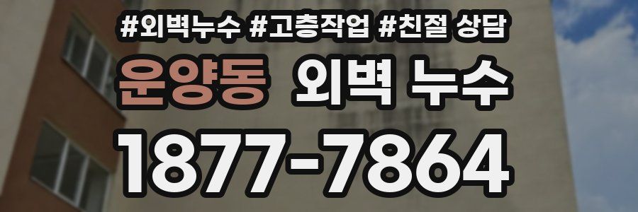 운양동 외벽 누수