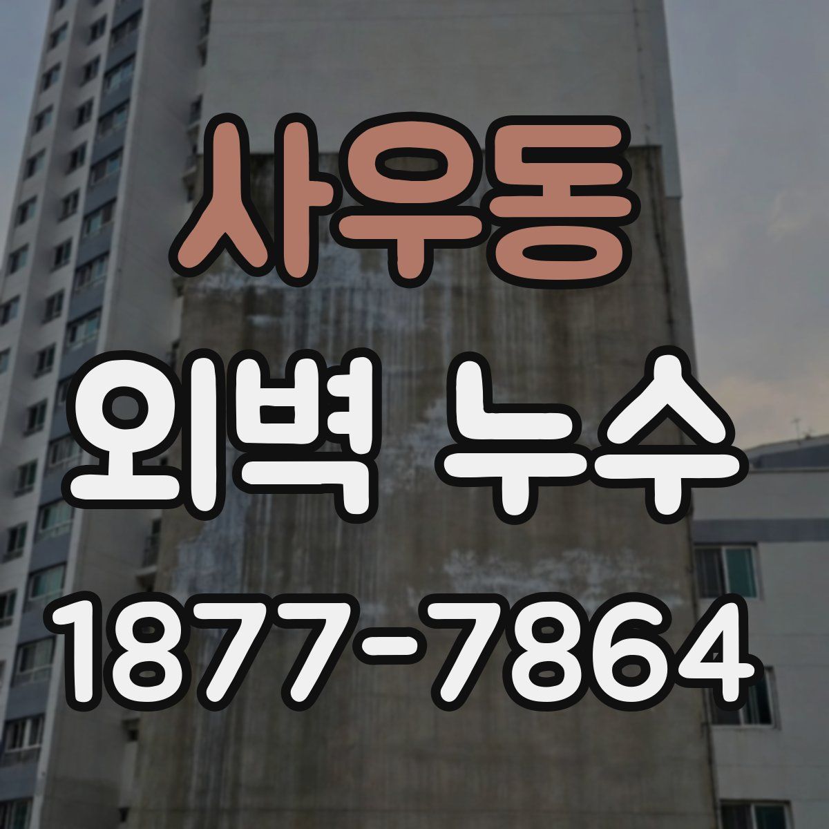사우동 외벽 누수