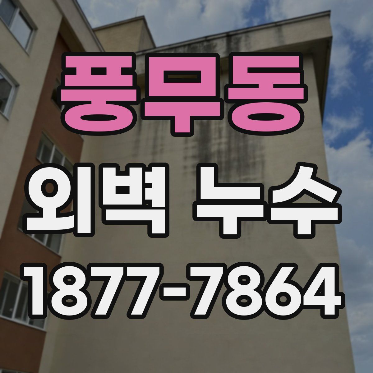 풍무동 외벽 누수