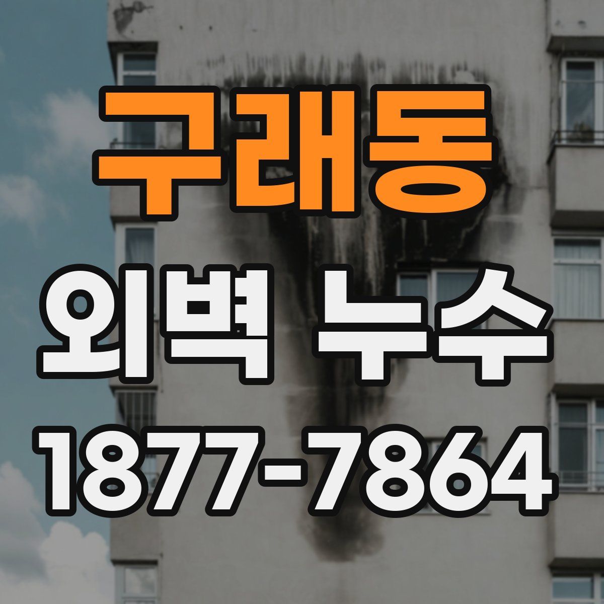 구래동 외벽 누수