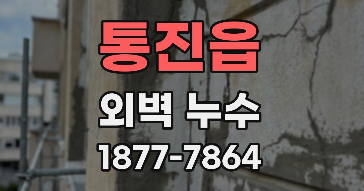 통진읍 외벽 누수