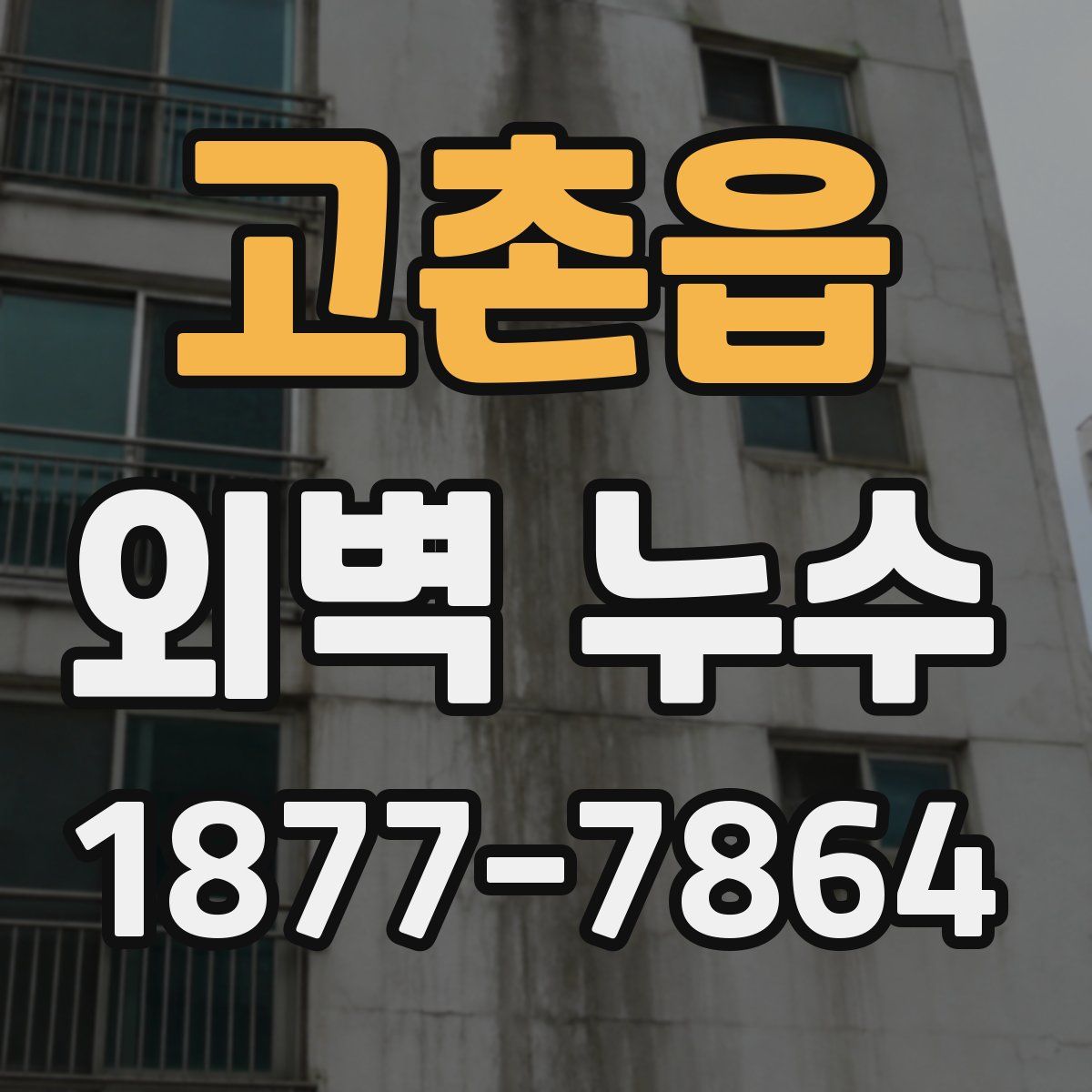 고촌읍 외벽 누수