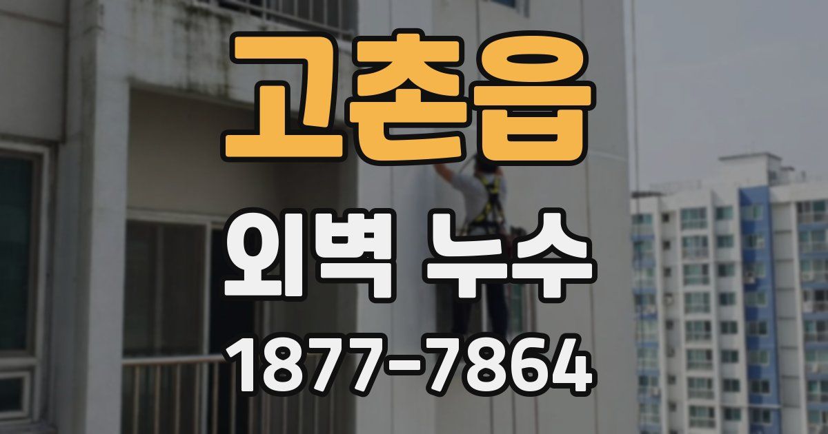 고촌읍 외벽 누수