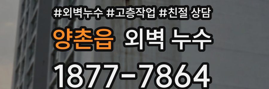 양촌읍 외벽 누수