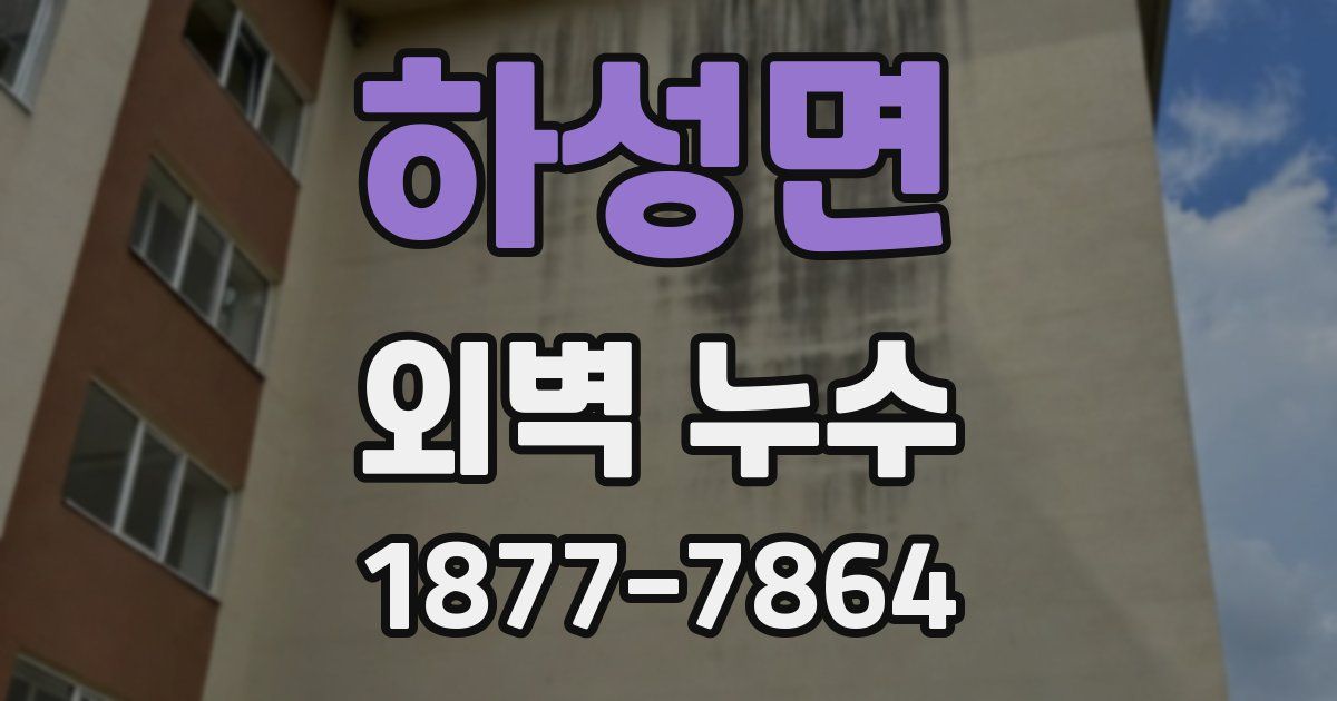 하성면 외벽 누수