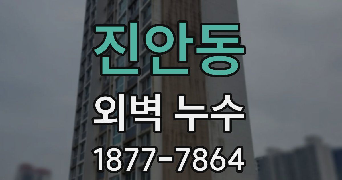 진안동 외벽 누수
