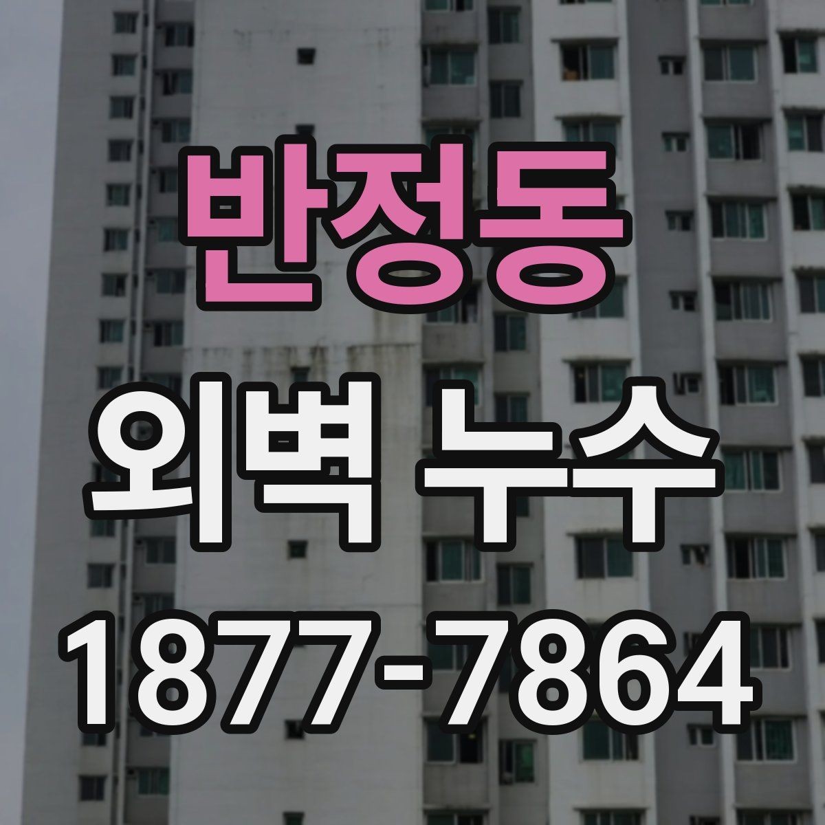 반정동 외벽 누수 문제를 늦추면 생길 수 있는 일
