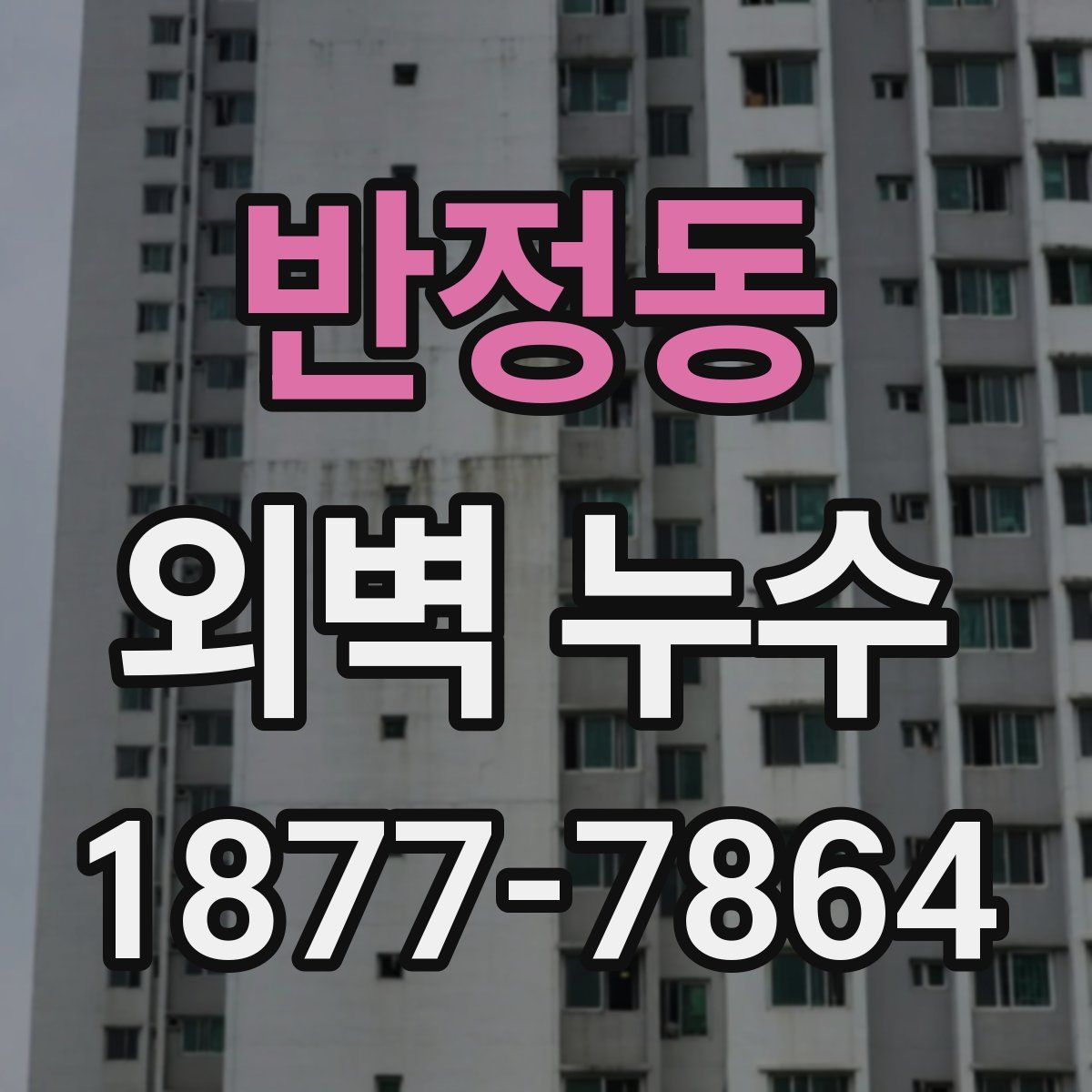 반정동 외벽 누수