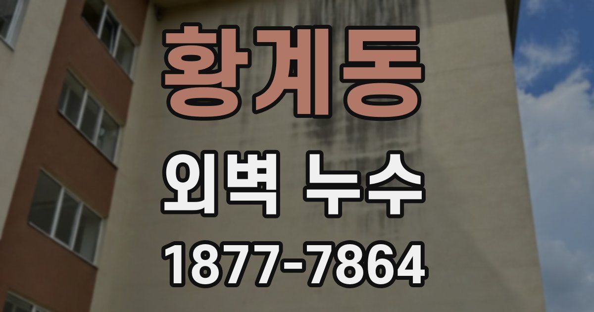 황계동 외벽 누수