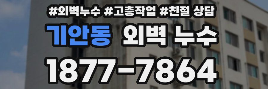 기안동 외벽 누수
