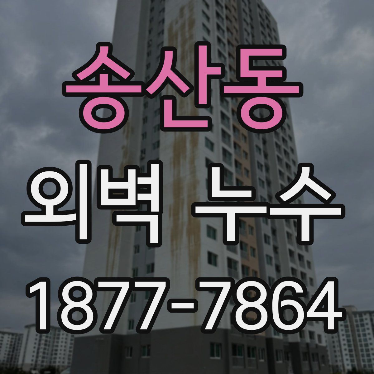 송산동 외벽 누수