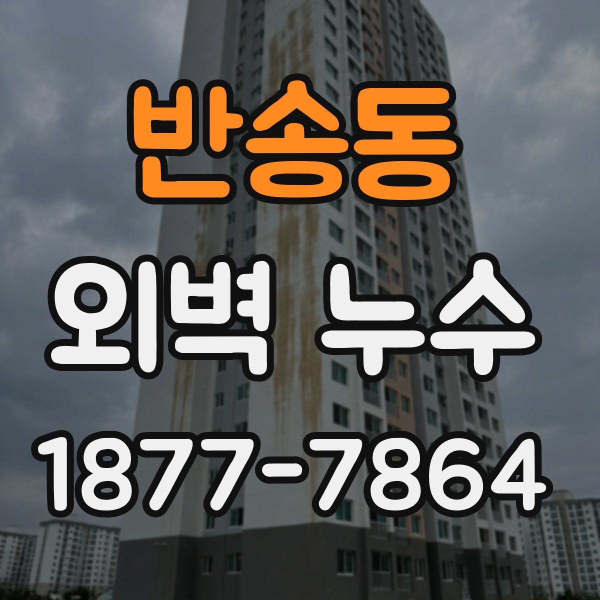 반송동 외벽 누수