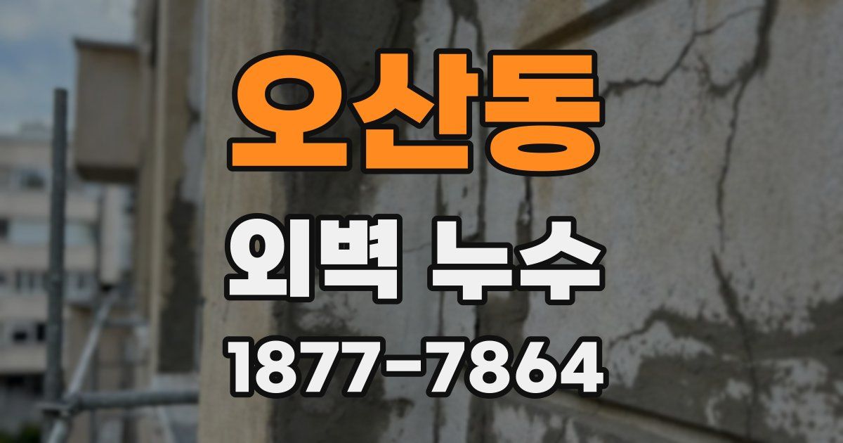 오산동 외벽 누수