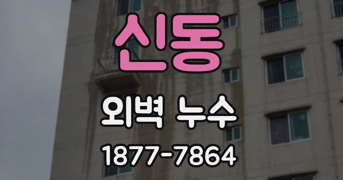 신동 외벽 누수