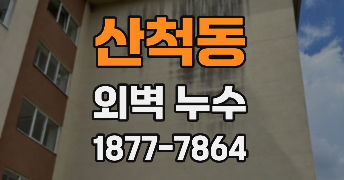 산척동 외벽 누수