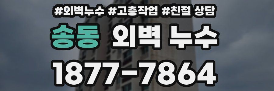 송동 외벽 누수