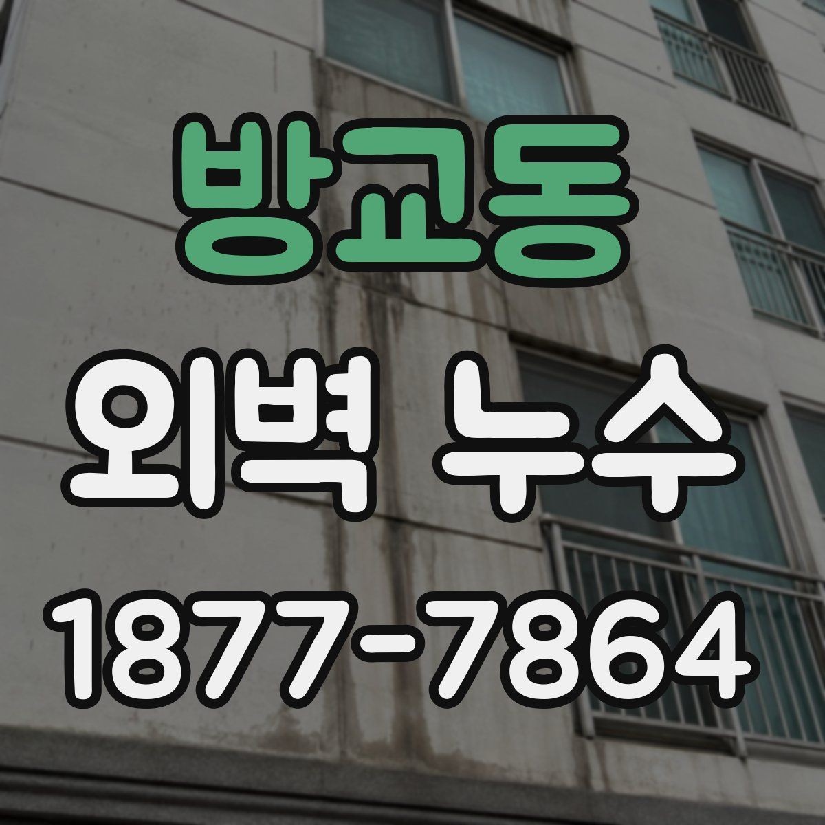 방교동 외벽 누수 진단이 어려운 이유