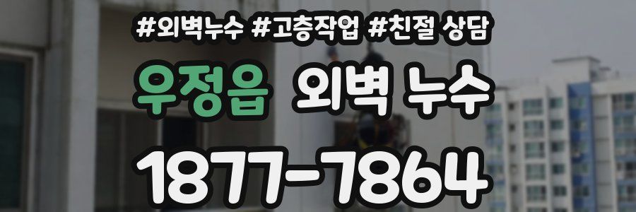 우정읍 외벽 누수