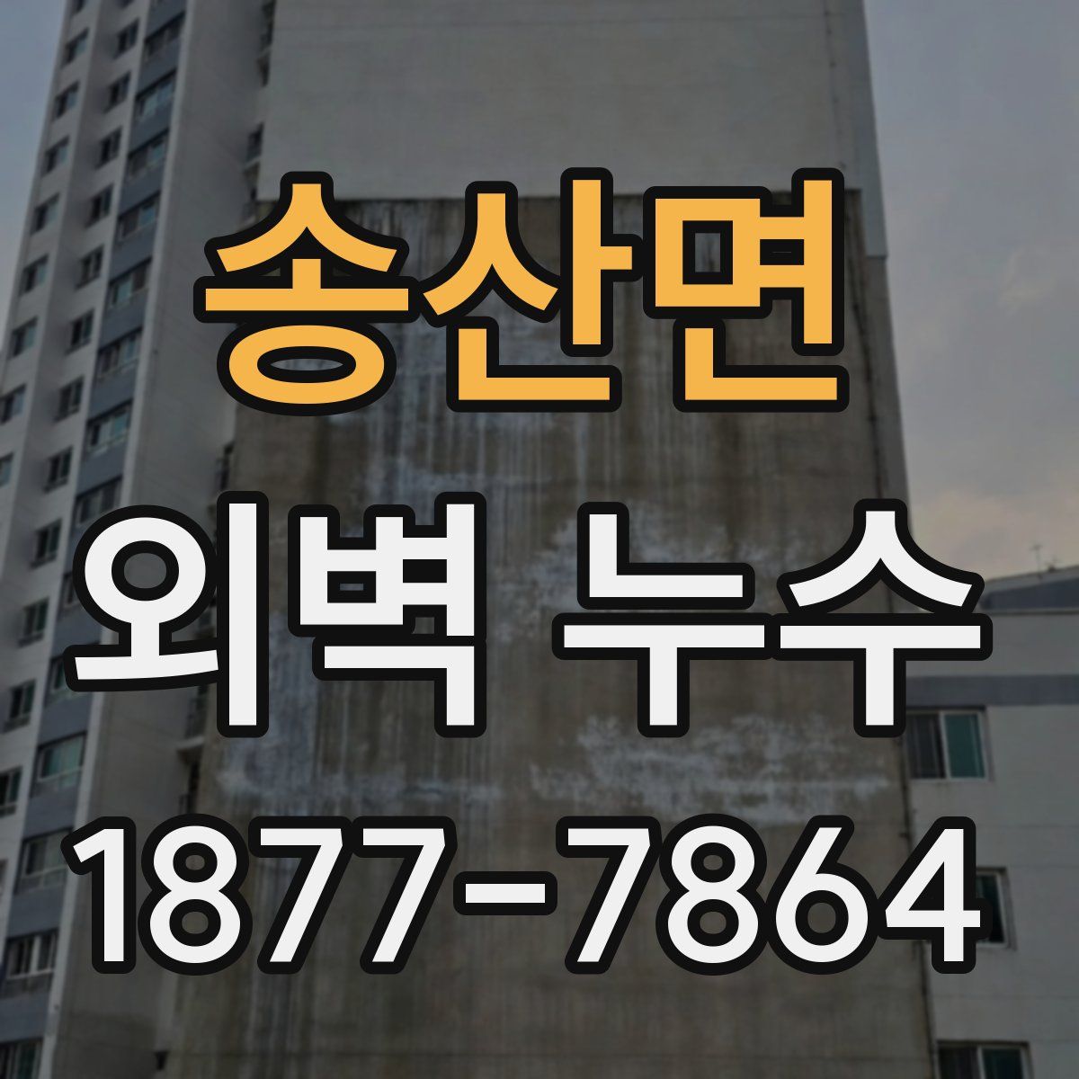 송산면 외벽 누수