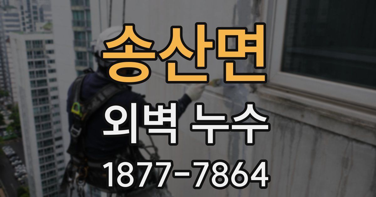 송산면 외벽 누수