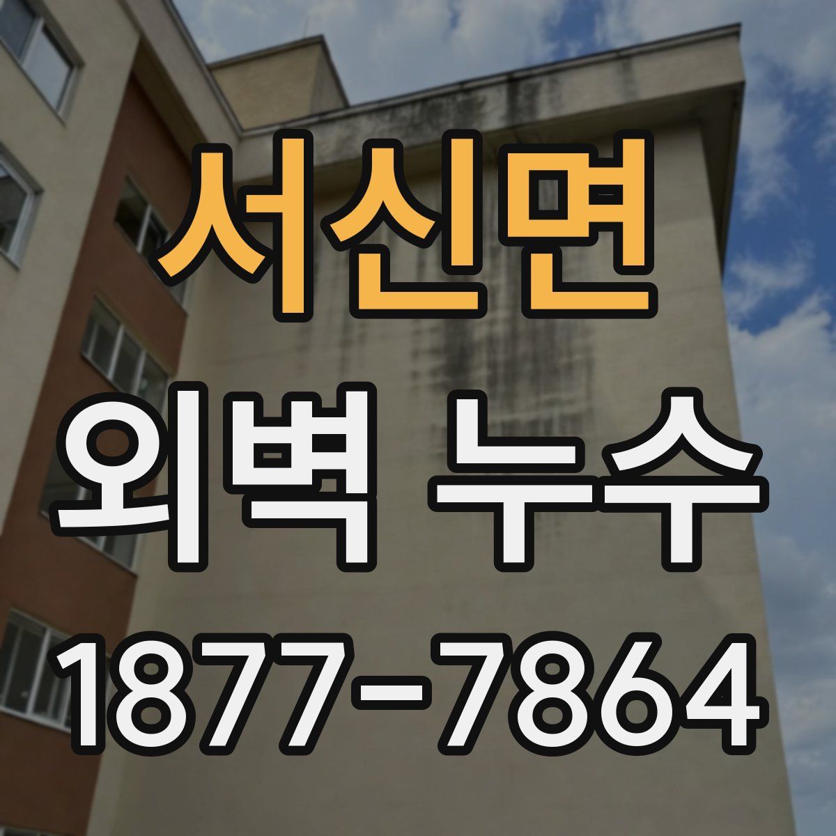 서신면 외벽 누수