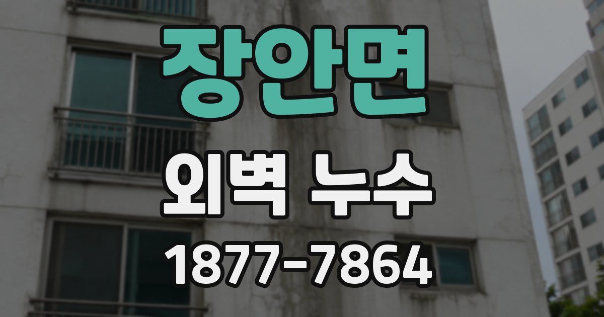 장안면 외벽 누수
