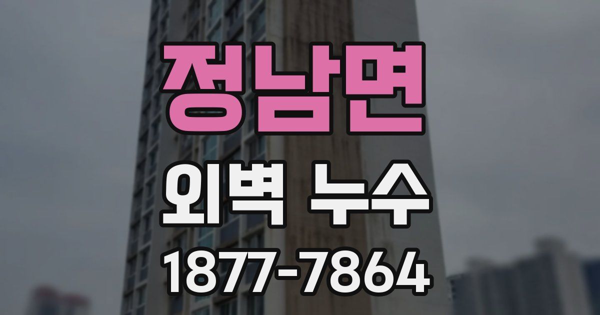 정남면 외벽 누수