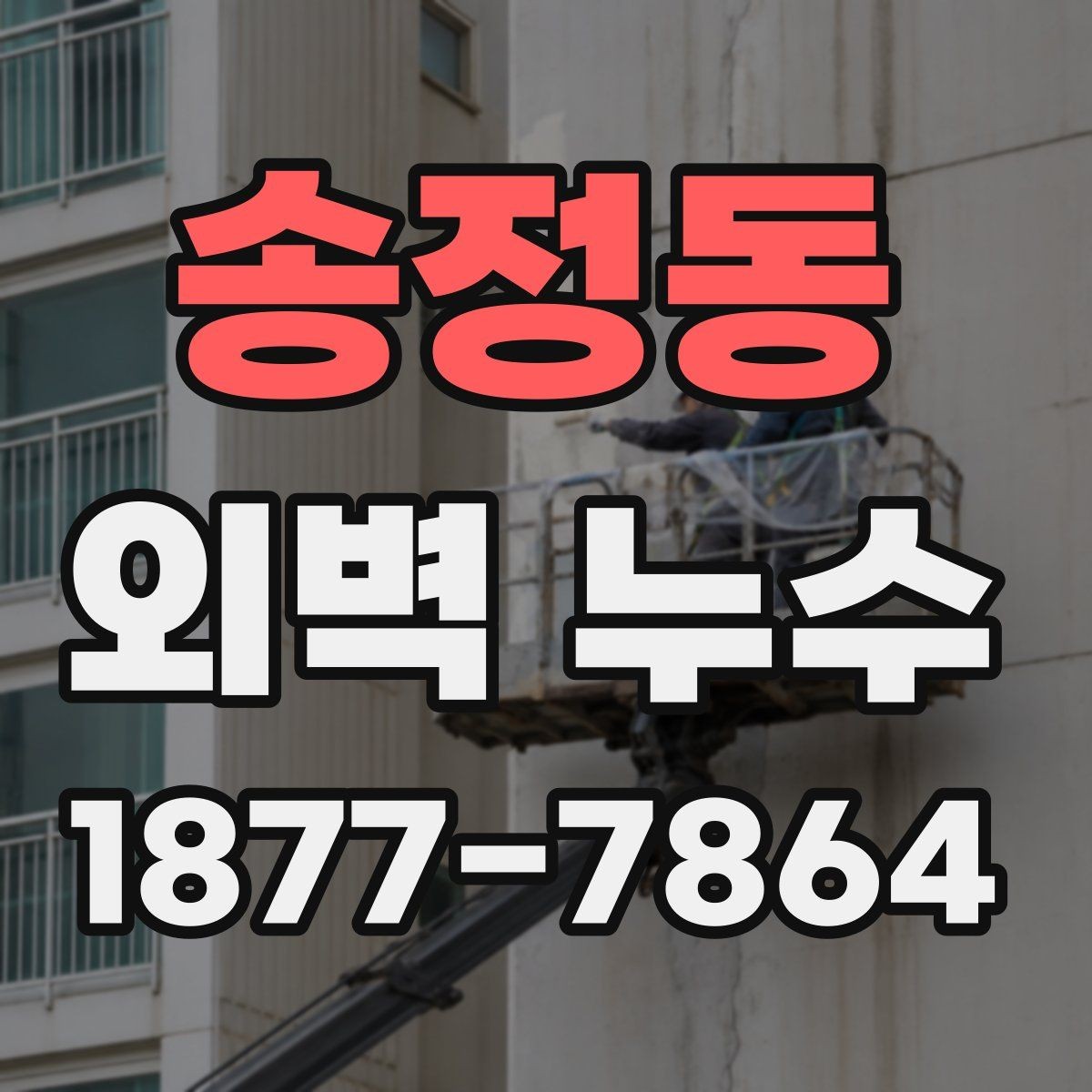 송정동 외벽 누수 진단에서 자주 놓치는 포인트