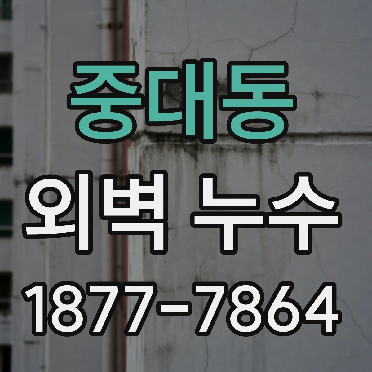 중대동 외벽 누수