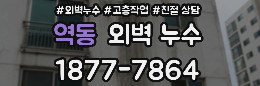 역동 외벽 누수
