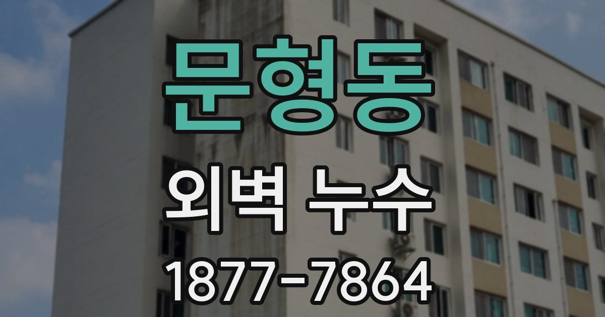 문형동 외벽 누수