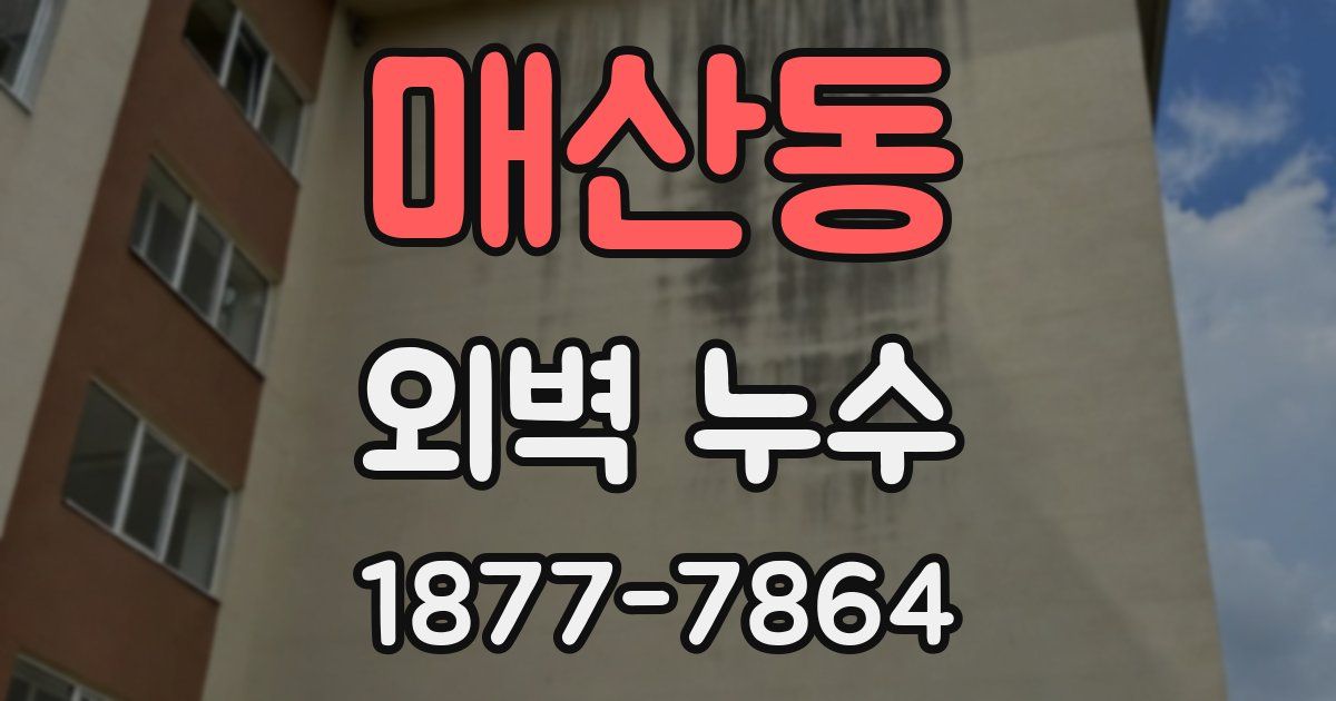 매산동 외벽 누수