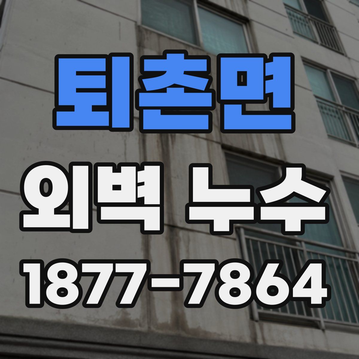 퇴촌면 외벽 누수