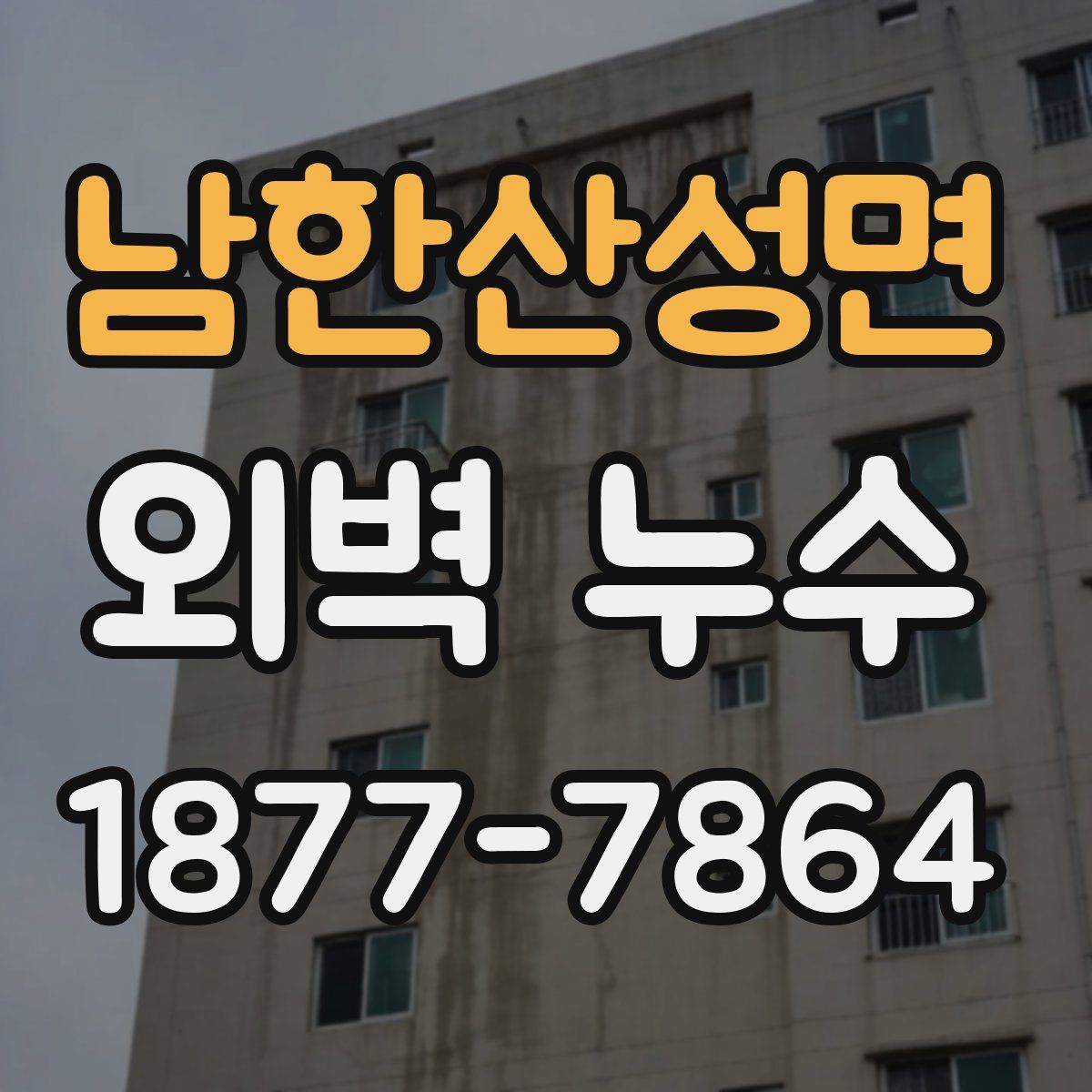 남한산성면 외벽 누수