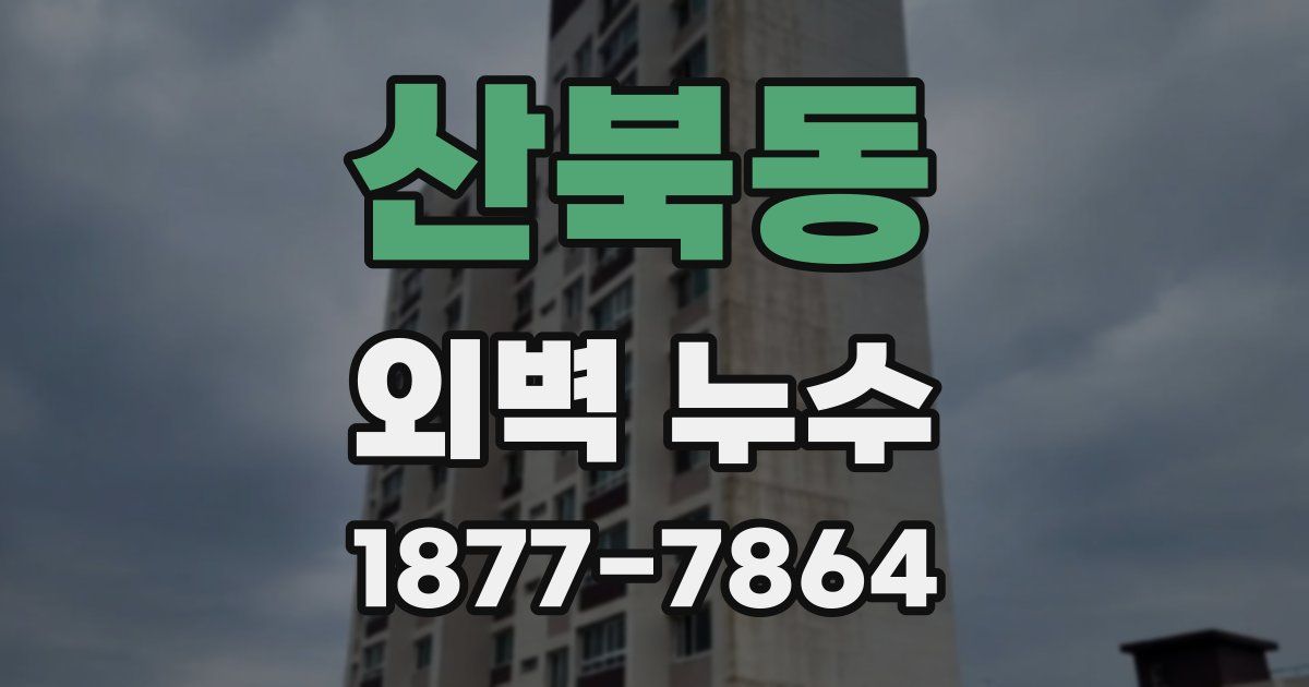 산북동 외벽 누수