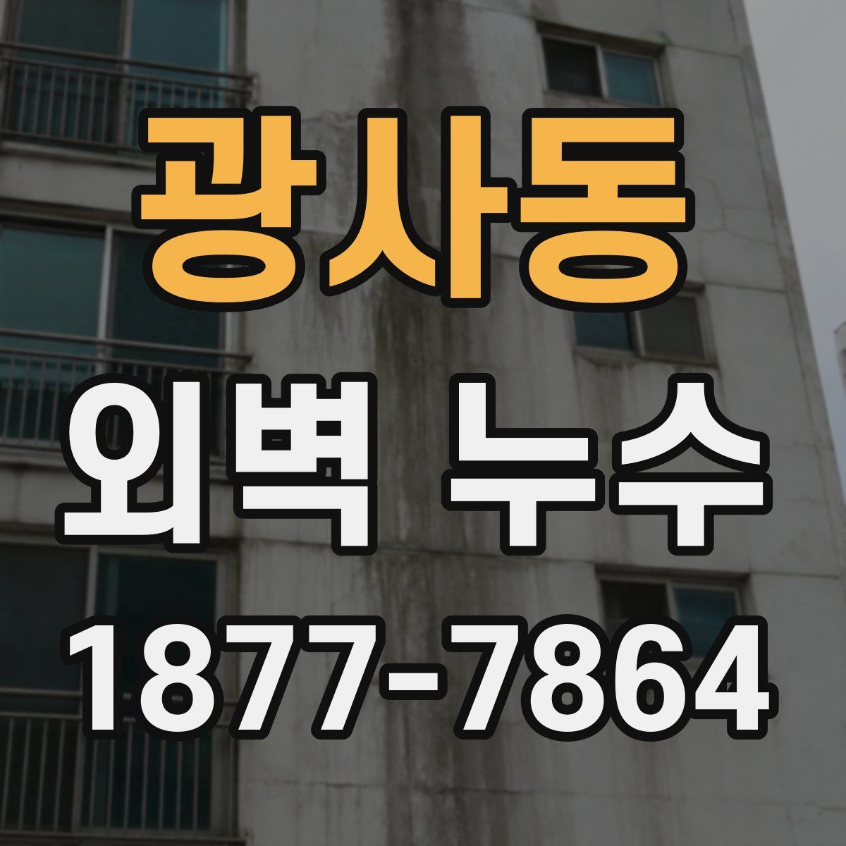 광사동 외벽 누수